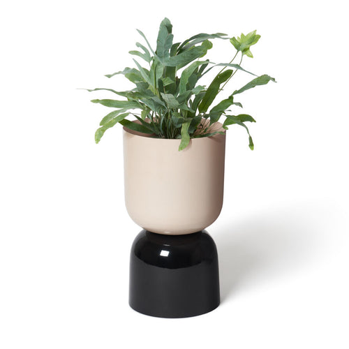 Tone Planter - Sand and Black