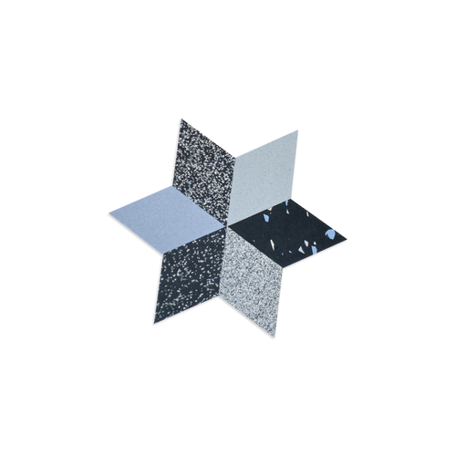 Rhombus Table Trivets - 6 Pack (Blue)