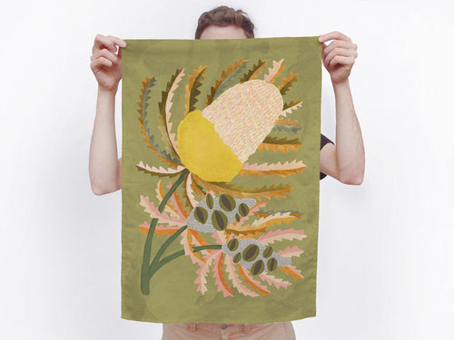 Banksia Bloom - Tea Towel
